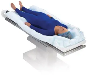 An image of a person laying on a bed.