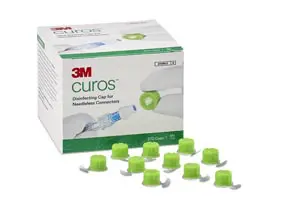 3m curos syringes in a box.