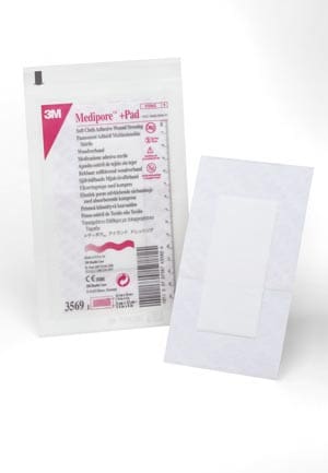 A package of sterile pads with a white background.