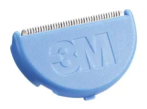 A blue 3m hair clipper on a white background.