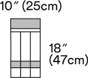 A diagram showing the measurements of a door.