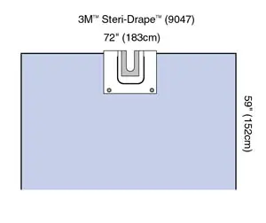 A diagram showing the dimensions of a 3m standrape.