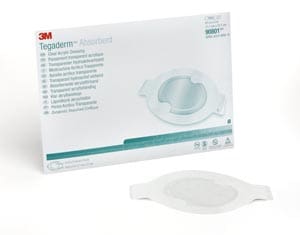 A package of 3m sterile dressings on a white background.