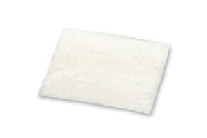 A white piece of cloth on a white surface.