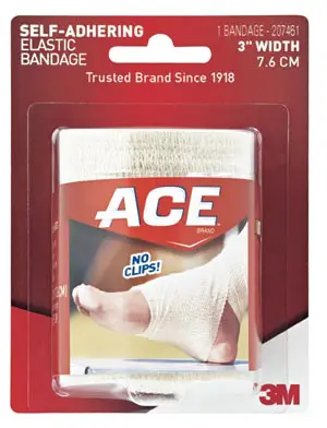 3m self-adhering elastic bandage.