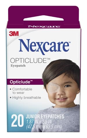 3m nexcare opticle junior eye patches.