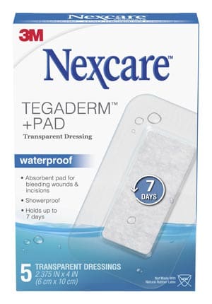 A box of nexcare tegaderm pad.