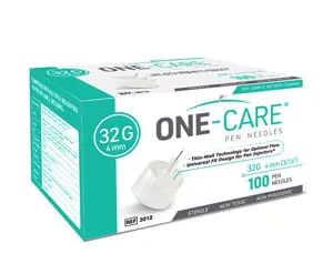 A box of one care pre - syringes.