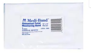 A package of medical bandage with a label on it.