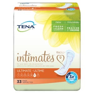 Tena intimates ultra-lite pads.