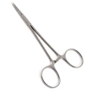 A pair of scissors on a white background.