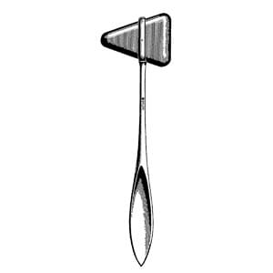 A black and white drawing of a tweezers, vintage line drawing or engraving illustration.