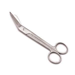 A pair of scissors on a white background.