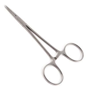 A pair of scissors on a white background.