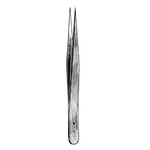 A pair of tweezers on a white background.