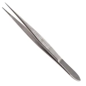 A pair of tweezers on a white background.