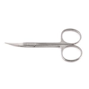 A pair of scissors on a white background.