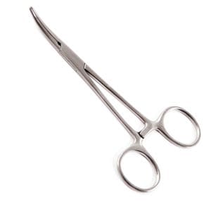 A pair of scissors on a white background.