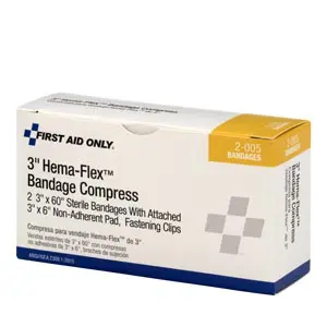 A box of first aid only 3rd flex bandage compress.