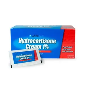 Hydrocortisone cream in a box.