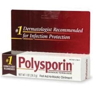 Polysporin for injection protection.